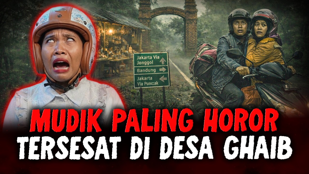 CERITA HOROR MUDIK TERSERAM ?! PEMUDIK INI TERSESAT DI DESA GHAIB HINGGA DATANG KE HAJATAN JIN !!