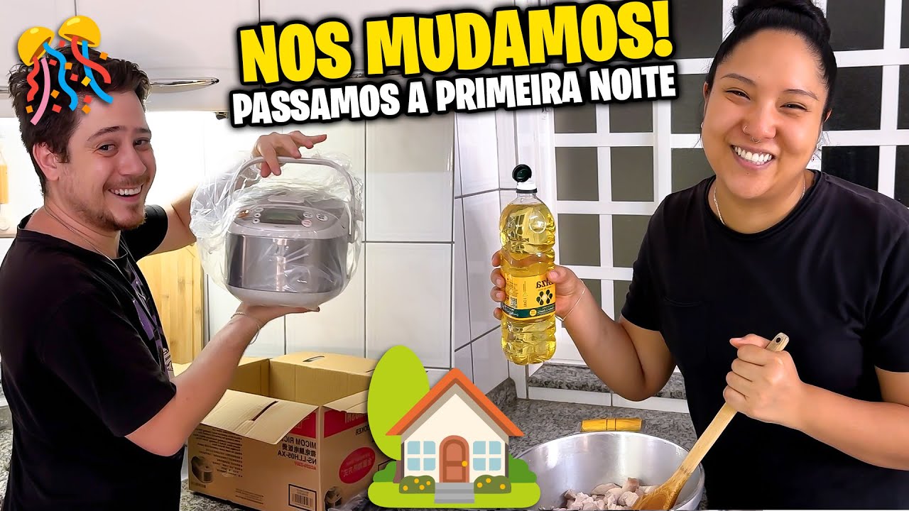 NOS MUDAMOS! PASSAMOS NOSSA PRIMEIRA NOITE! | Jeru e Cheru