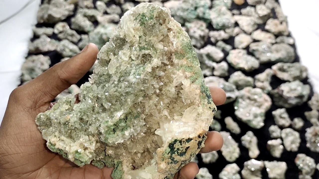 Apophyllite - The Crystal of the Clear Journey || 20 Kg Rare Green Apophyllite Crystals #Apophyllite