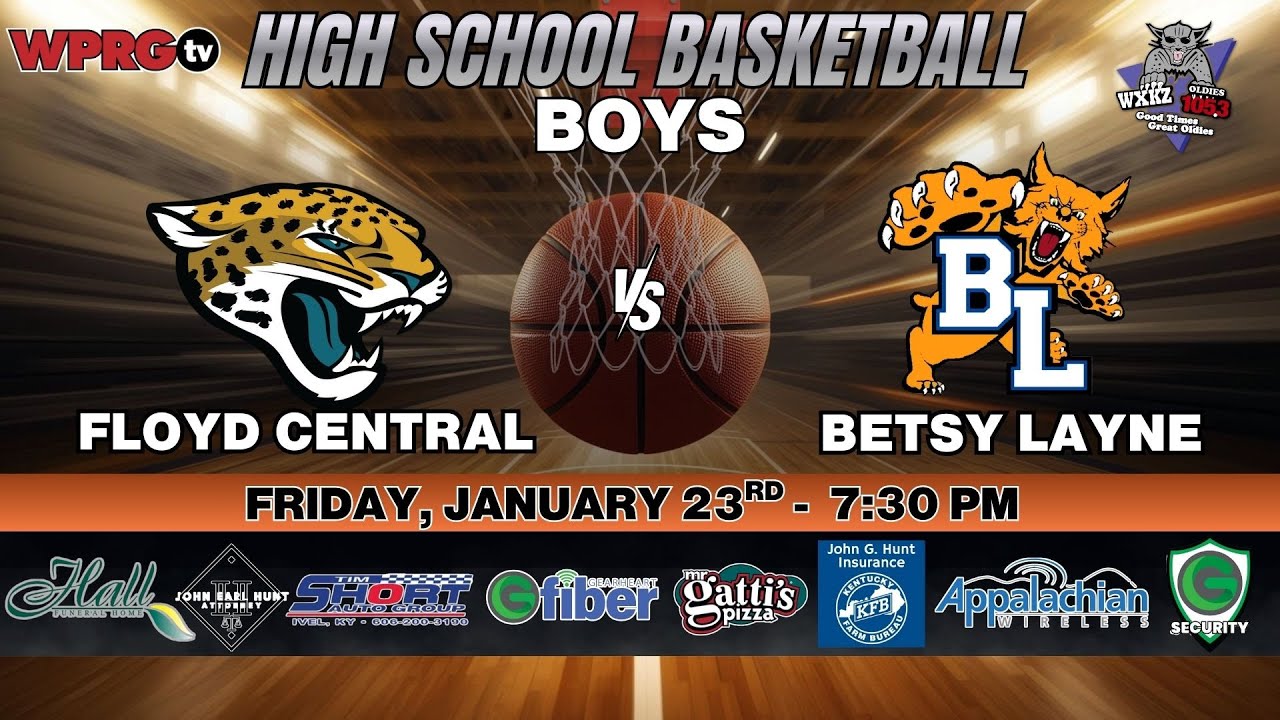 Floyd Central vs. Betsy Layne - Boys High School Basketball on WPRGtv (01.23.26)
