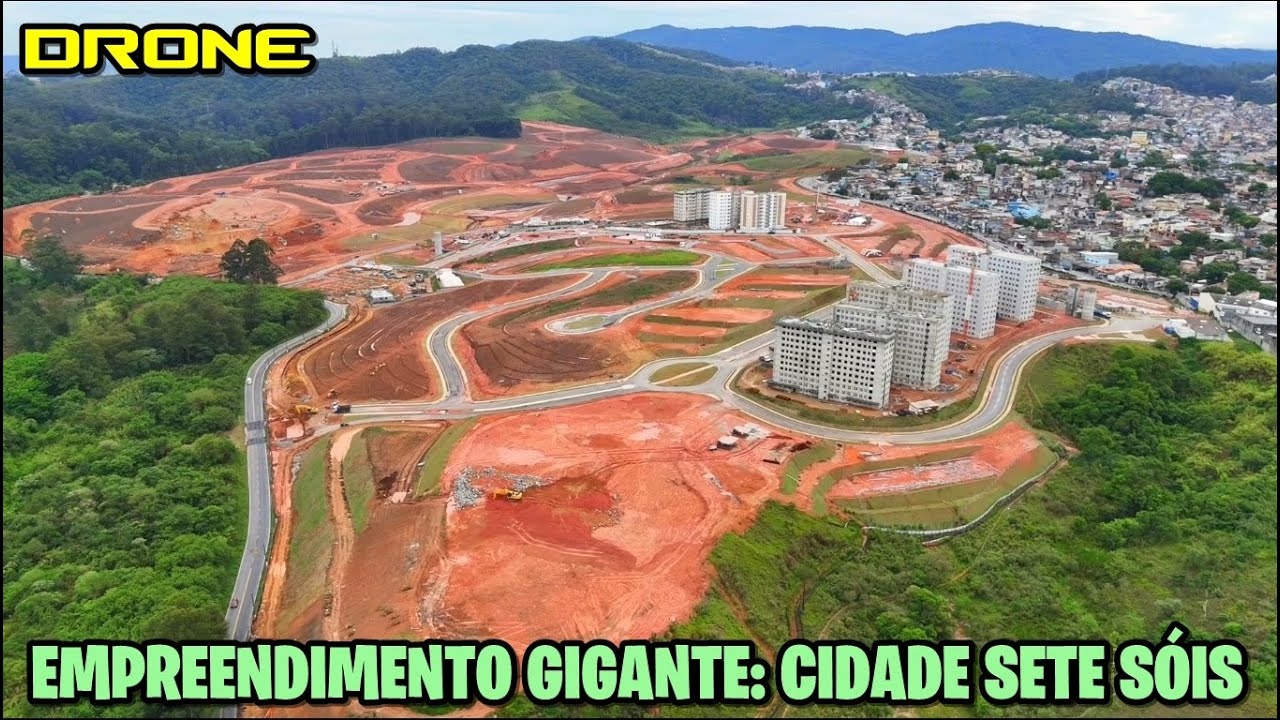 Drone em Pirituba: Obras do megaempreendimento Cidade Sete Sóis - São Paulo