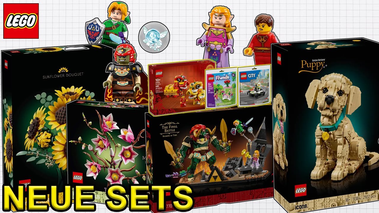EIN GOLDEN RETRIEVER, ZELDA SET, GWPs und WEITERE SETS|LEGO News 2026
