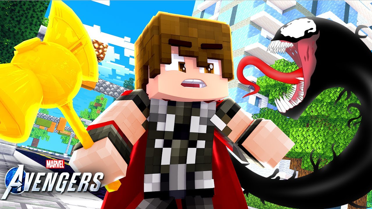 Minecraft - THOR PRIME - VENOM MEU NOVO COMPANHEIRO ? A NOVA JORNADA DO deus DO TROVÃO ! EP 3