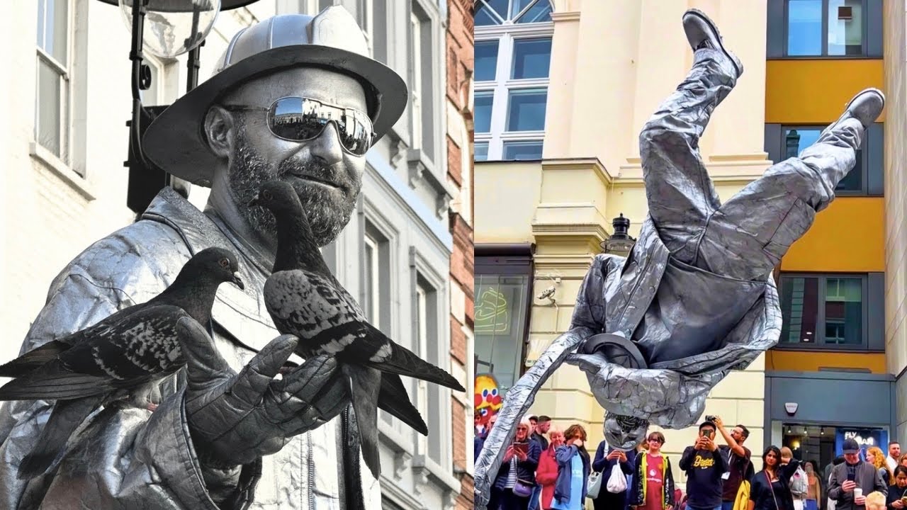 Silverman Statue Comes to Life in Covent Garden and the Reactions Say It All 😄🔥.