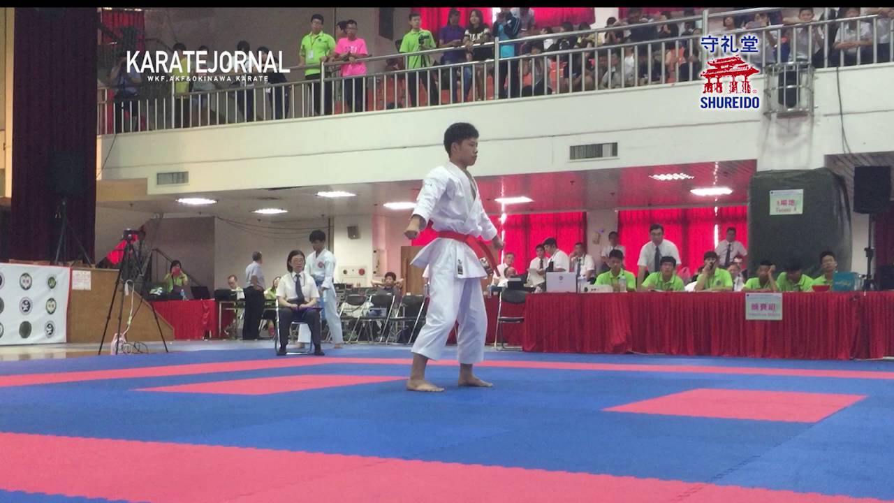 GANKAKU by WKF cadet champion Nozomi yamanaka at 2016EAKF junior