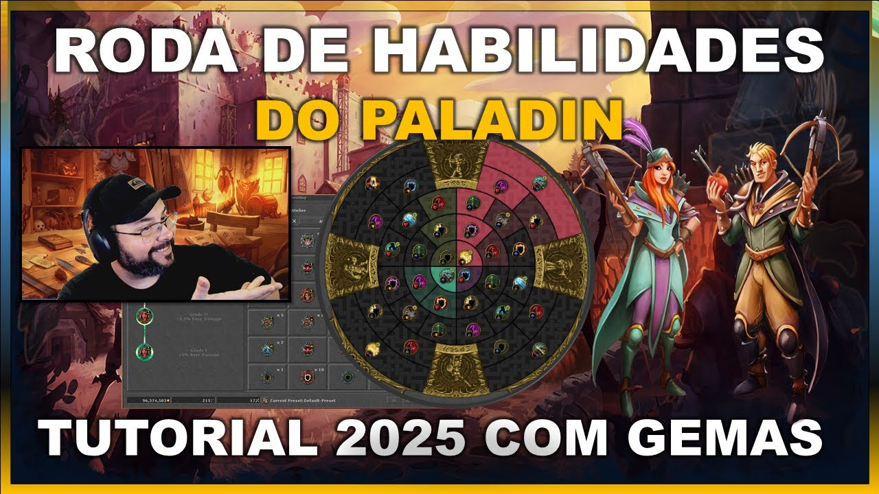 RODA DE HABILIDADES PALADIN TUTORIAL 2025 COM GEMAS