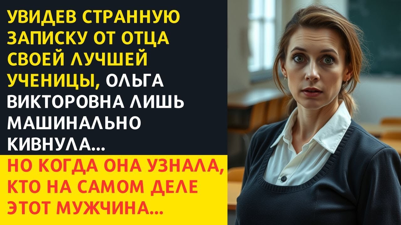 Увидев странную записку от отца своей лучшей ученицы, Ольга Викторовна лишь машинально кивнула...