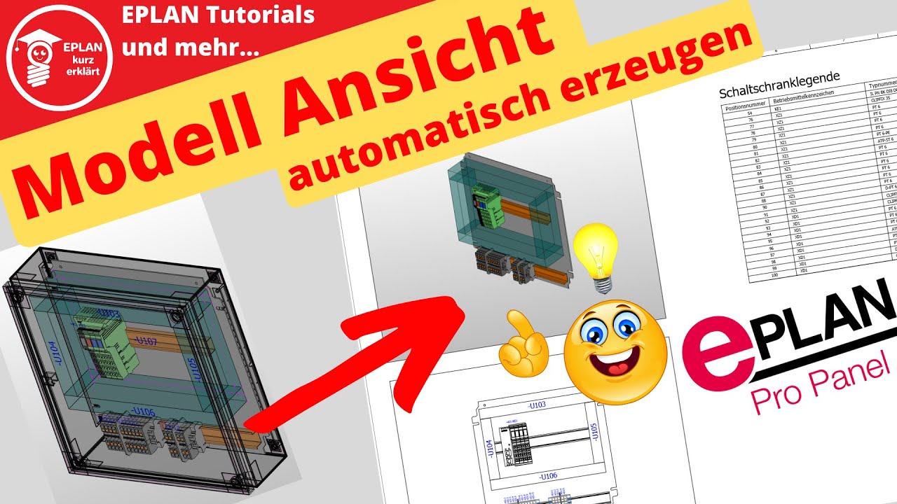 💡Modell Ansicht automatisch erzeugen🚀 So geht&acute;s mit  EPLAN ProPanel