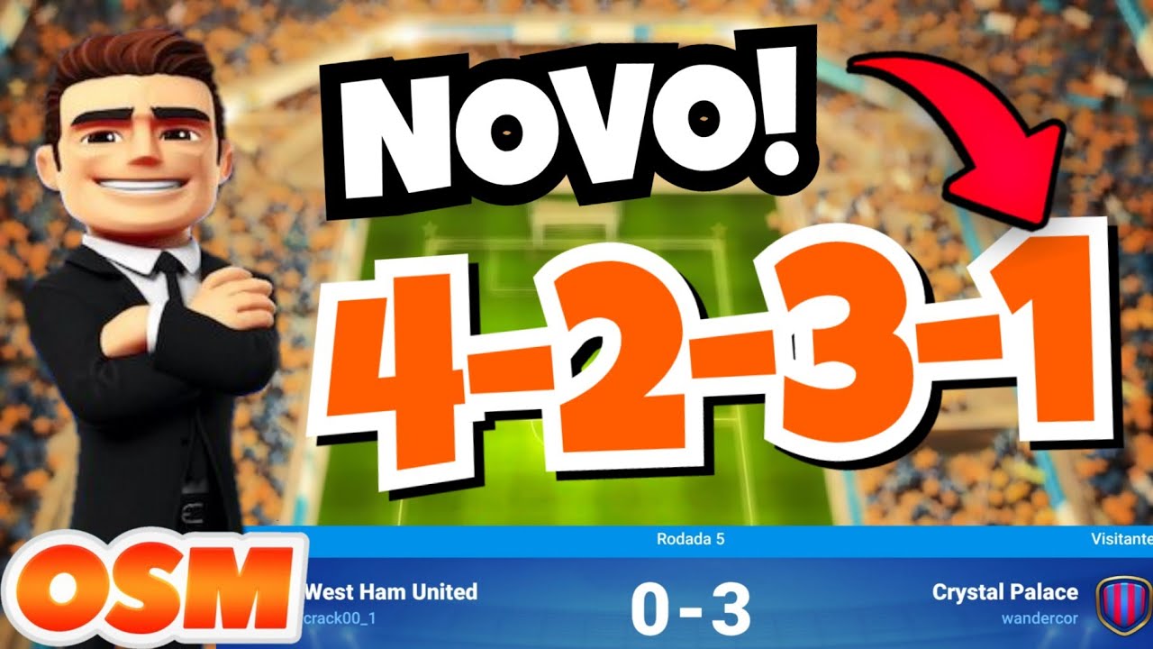 MELHOR TÁTICA 4231 PARA VENCER TIMES FORTES NO OSM 2022 | BEST TACTIC