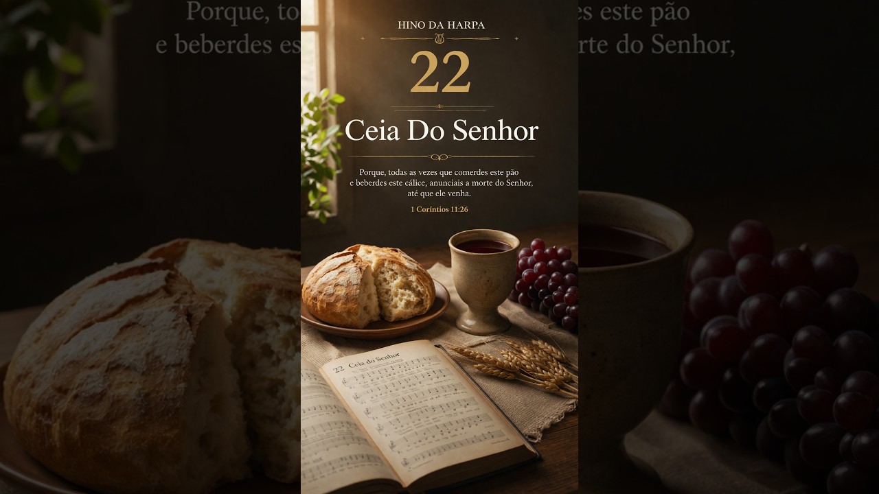 Hino Ceia do Senhor |22 -  Harpa Crist&atilde; 🙏 Louvor que toca a alma