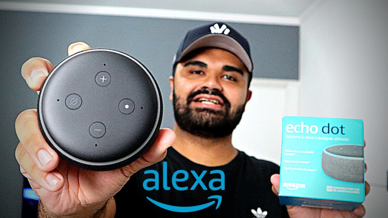 LIGANDO PELA PRIMEIRA VEZ AMAZON ECHO DOT 3° GERAÇÃO - (ALEXA) INCRÍVEL !