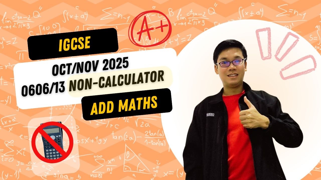 IGCSE Дополнительная математика (0606/13/O/N/25) / Октябрь 2025 (on25) / Экзаменационный лист 13 ...