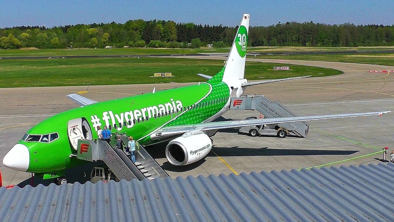 [FullHD] Germania B737 (D-AGER) 30 Years Startup+Taxi+Take off at Friedrichshafen Airport!
