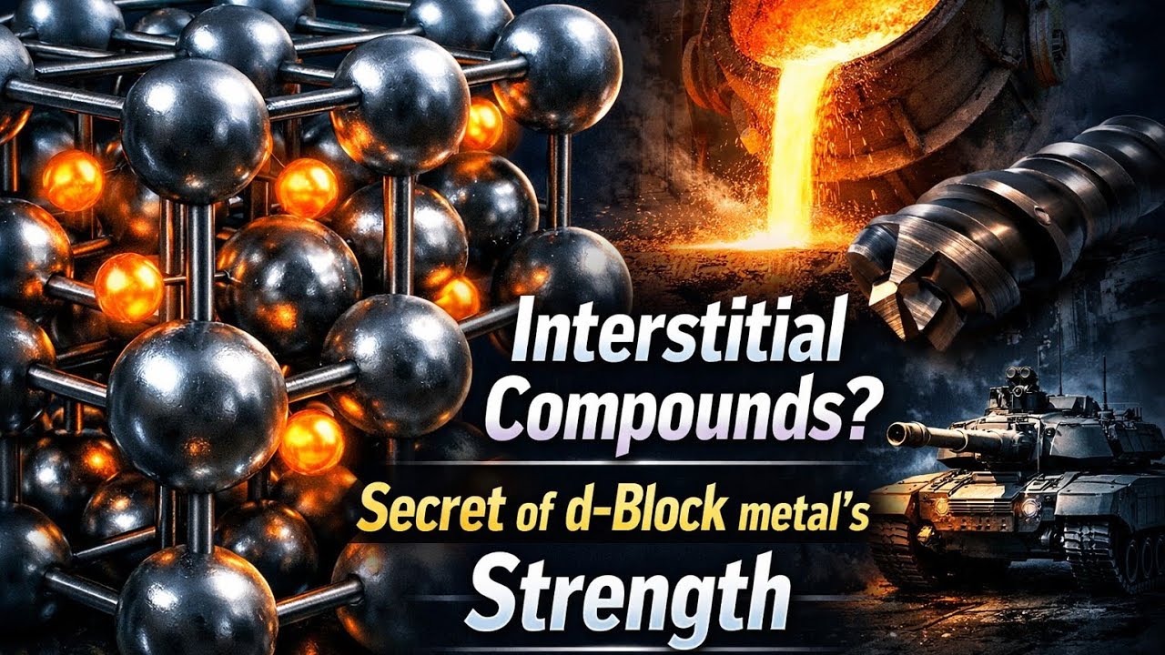Interstitial Compounds: Electronic Mechanism Non-Stoichiometry| d-Block Elements | IIT-JEE NEET CUET
