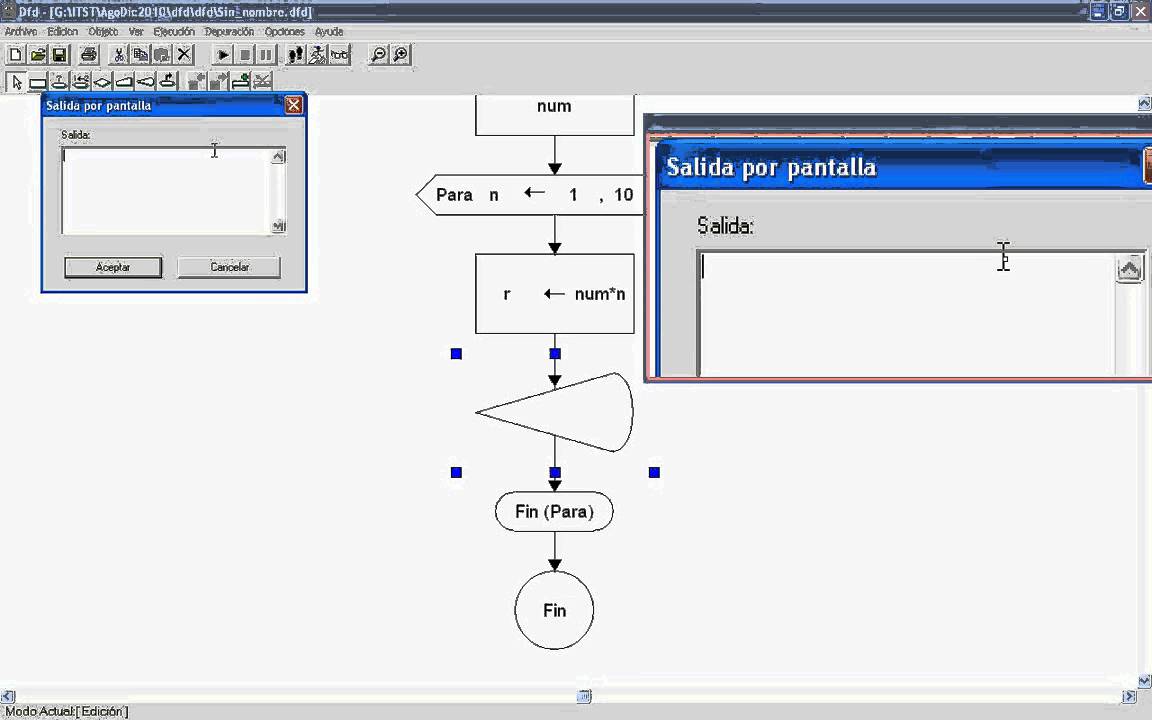 FreeDFD-(Ciclo hacer para) Tabla de multiplicar de un número
