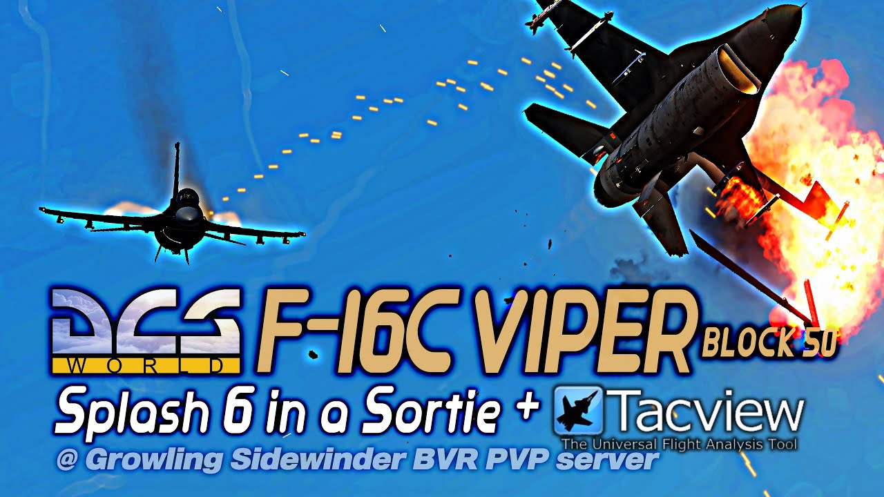 1회출격 6대 격추!💥F-16C 바이퍼: 산악 PVP 공중전 자막실황 (@GS PvP)✈️DCS World