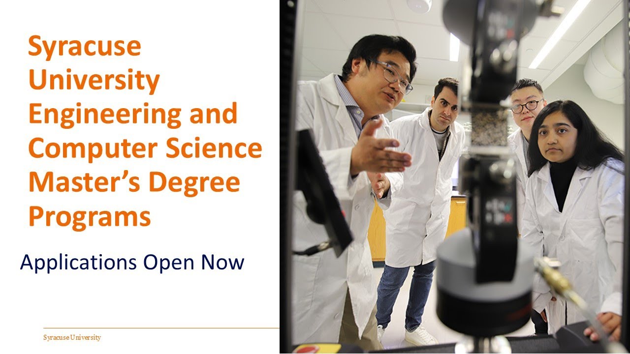 Syracuse University Engineering and Computer Science Master's Degree Programs 2025