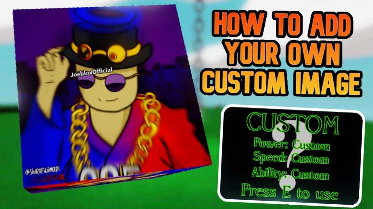 How To Get Your Own Custom Image On The Custom Glove in Roblox Slap Battles