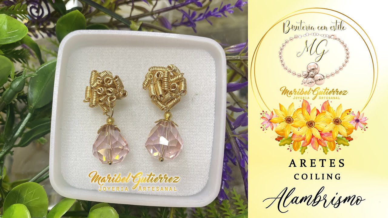 ARETES CON COILING | ARETES EN ALAMBRISMO