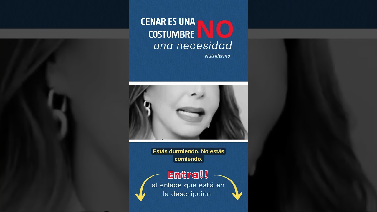 CENAR ES UNA COSTUMBRE 