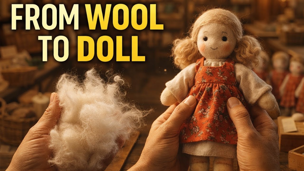 Inside a Traditional Factory: Handmade Wool Doll Process