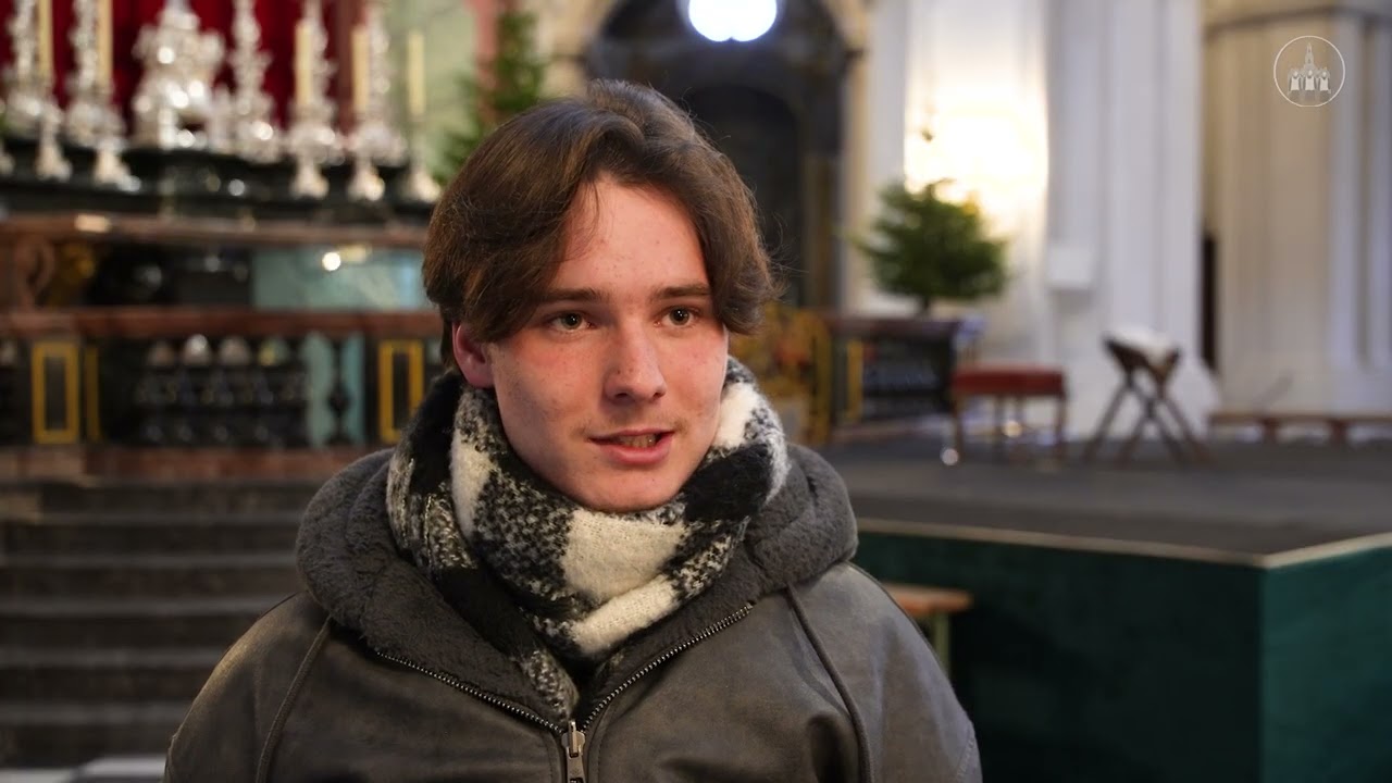 Proben für das Krippenspiel der Dresdner Kapellknaben 2025