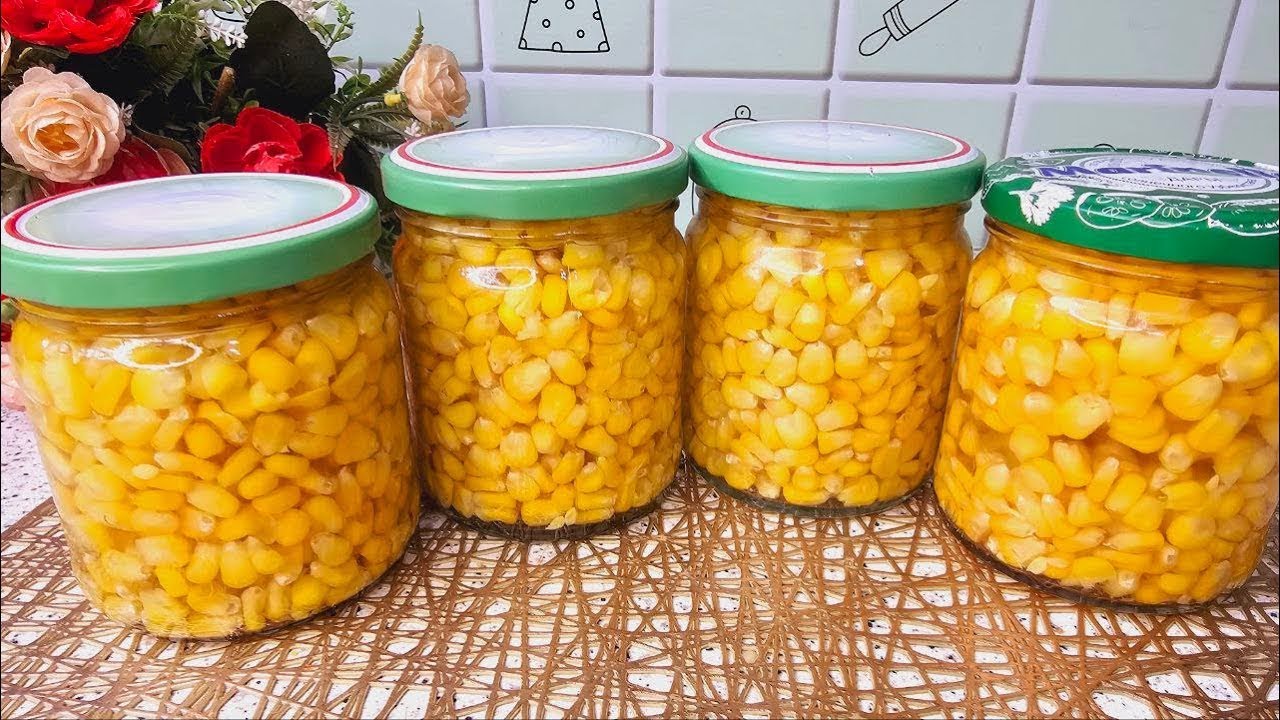 Сочная и сладкая кукуруза на зиму! Консервированная кукуруза в домашних условиях.