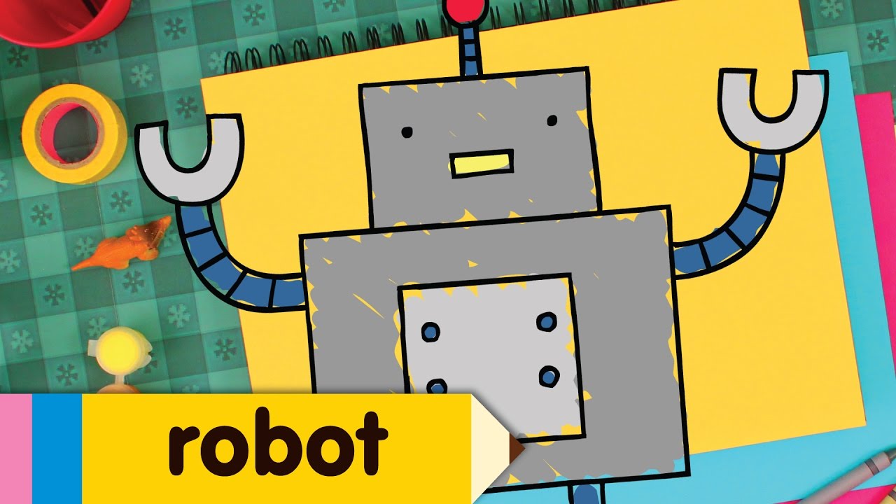 How to Draw a Robot | Simple Drawing Lesson for Kids | Step By Step