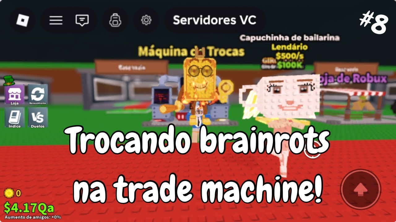 🍀 TROCANDO BRAINROTS NA TRADE MACHINE DO ROUBE UM BRAINROT! Deu muito bom&hellip;