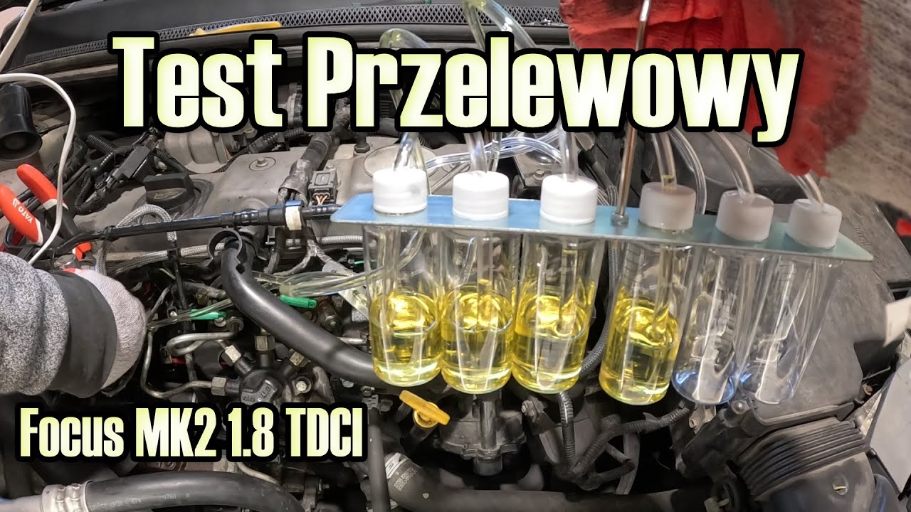 Test przelewowy wtryskiwaczy - Ford Focus mk2 1.8 tdci
