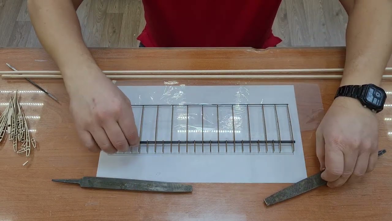 F1G резиномоторная модель, делаем центроплан. F1G is a rubber-motor model, we make a center section.