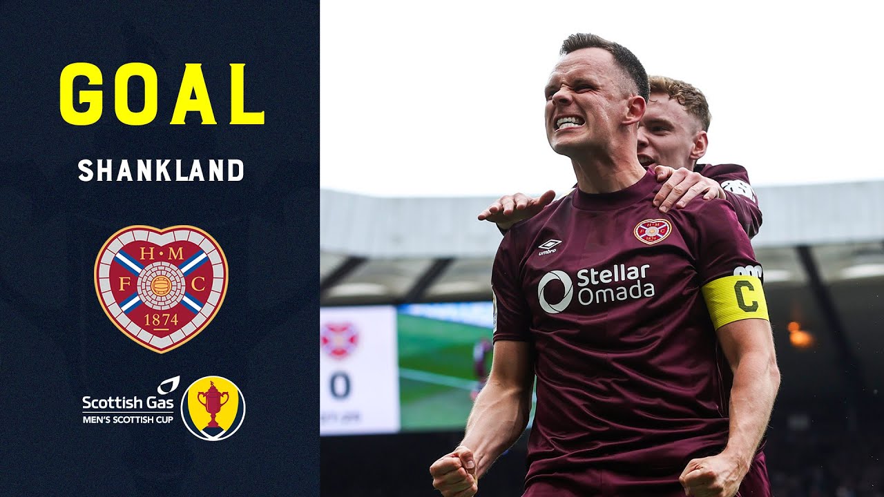 GOAL - Lawrence Shankland | Hearts 1-1 Aberdeen | Scottish Gas Scottish Cup