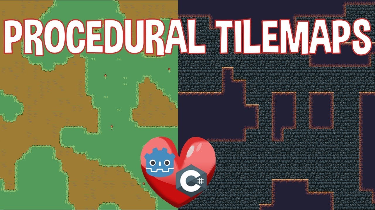 Procedural Tile Maps made EASY in Godot with C# and Auto Tiles - TUTORIAL