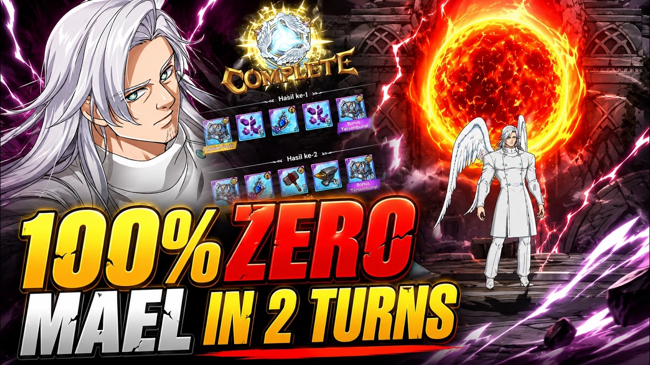 Mael Deleted in 2 Turns!! Hell Supreme Deity Battle [ 7DS Grand Cross ]