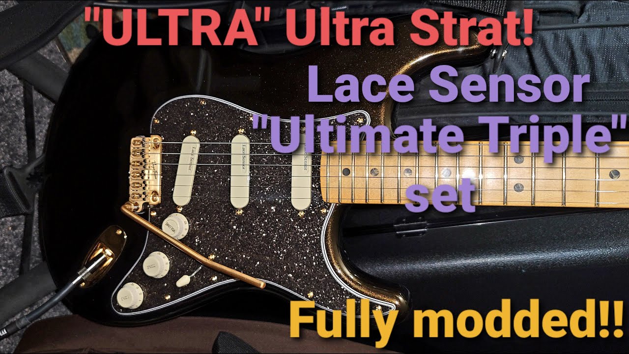 My Fender "ULTRA" Ultra strat, with Lace Sensor, "Ultimate Triple" pickup set. Fully modded!!
