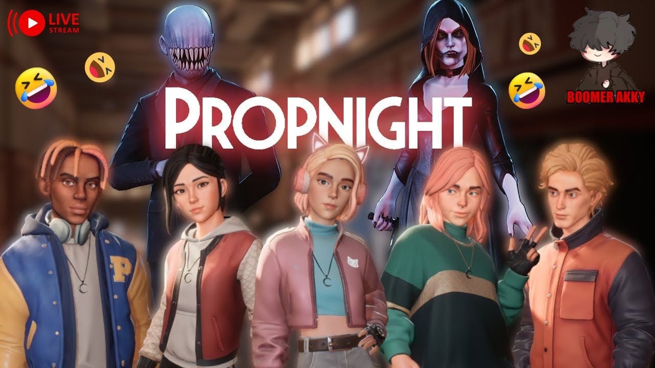 Propnight live Ft.@THEROYALPLAYGAMING  @pervysora 🤣😱| | Boomer Akky | |