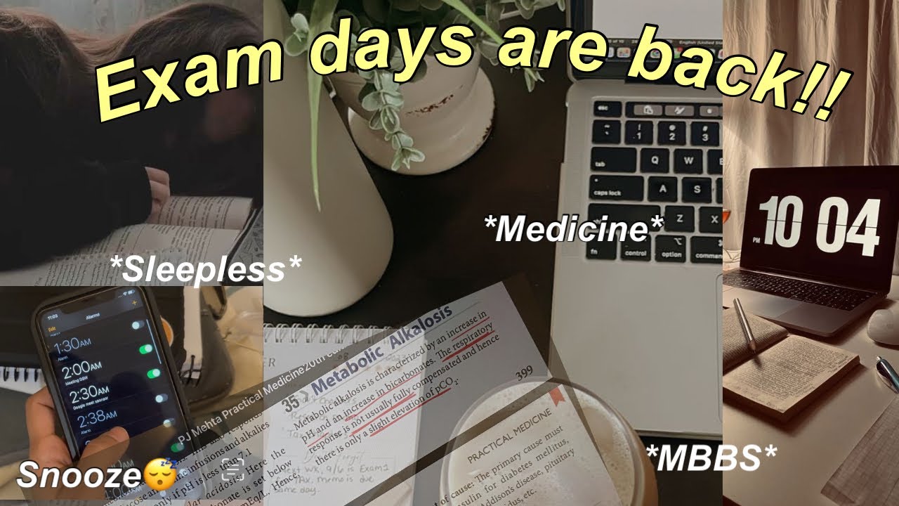 Exam days are back😳 Medicine exam vlog! #medical #mbbs #study