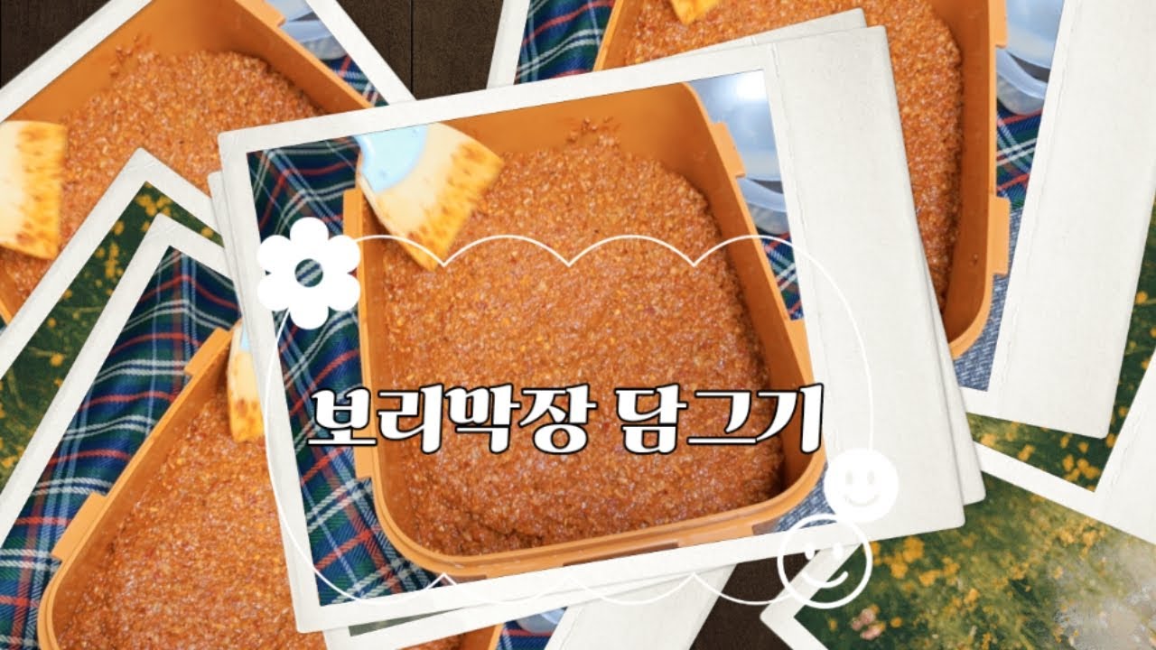 보리막장 담그기