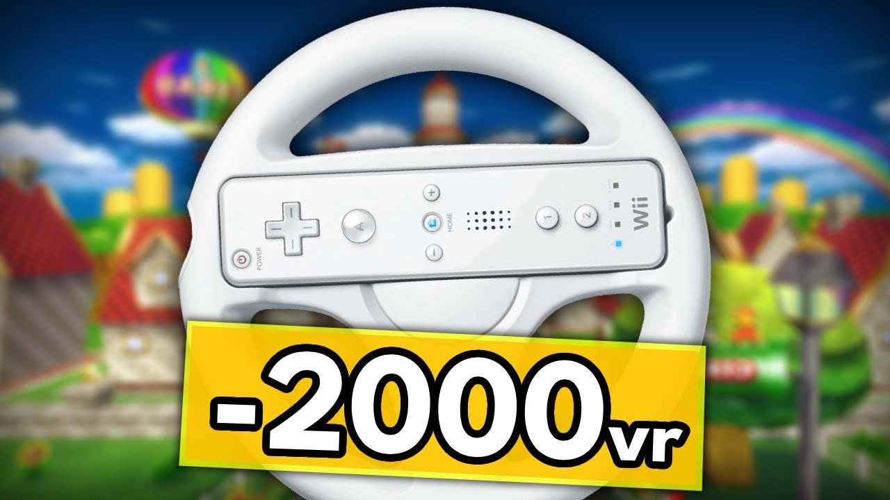 Playing Mario Kart Wii online with the Wii Wheel until I win