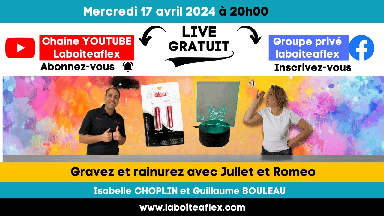 Gravez et rainurez avec Juliet et Romeo