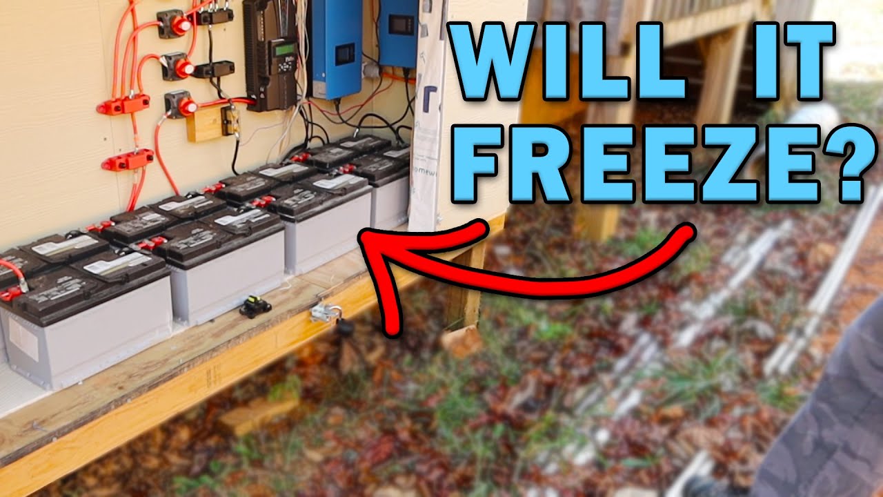 Solar and Hydro Shed Heat Prep for Lifepo4 Battery