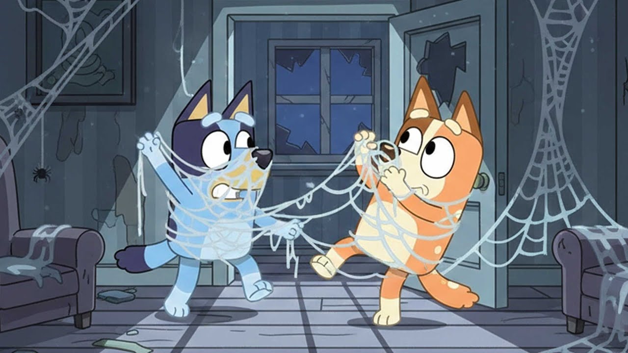 Trapped in a Web 🕸️😱| What Was Hiding Inside | Bluey Funny Animation