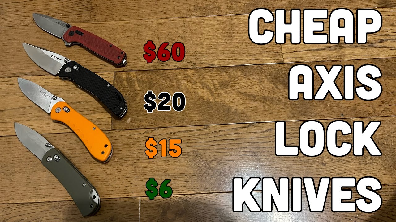 Cheap Axis Lock Knives in My Collection