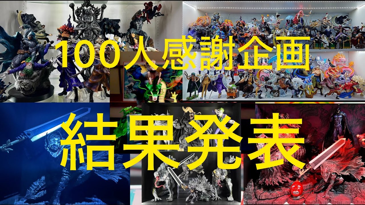 100人感謝企画！！結果発表〜