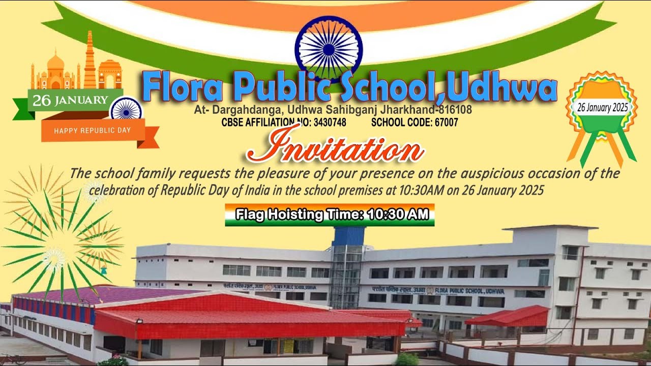 FLORA PUBLIC SCHOOL UDHWA 26th January Program