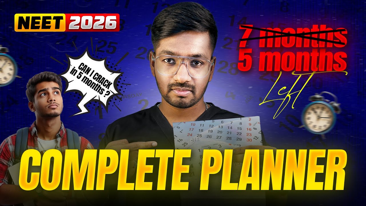 🚨 You’ll Regret Ignoring This 5-Month NEET 2026 Plan 🔥