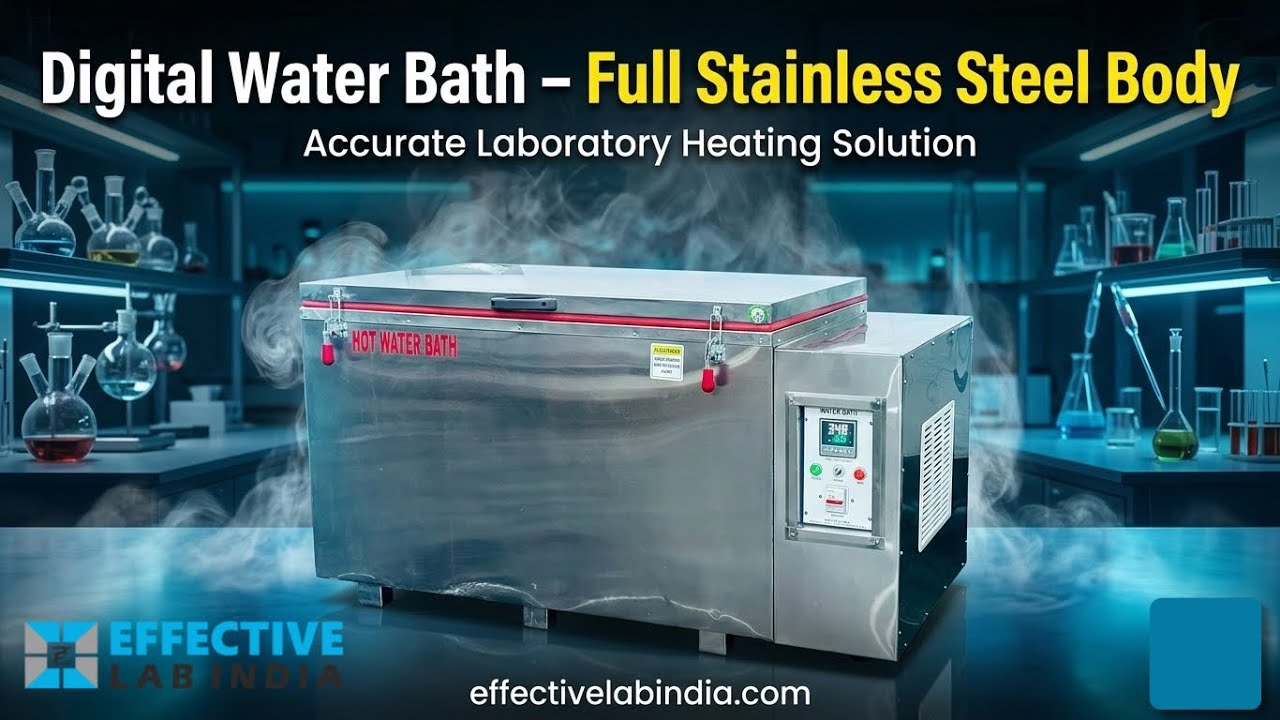 Laboratory Water Bath – Full Stainless Steel Body | Effective Lab India