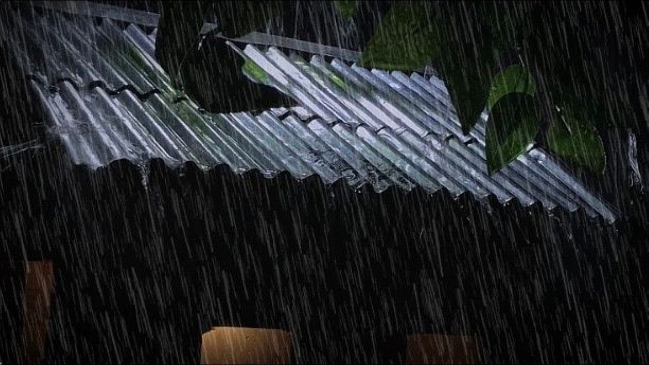 2 Hours Rain Sounds For Sleeping - 99% Instantly Fall Asleep With Rain And Thunder Sound At Night