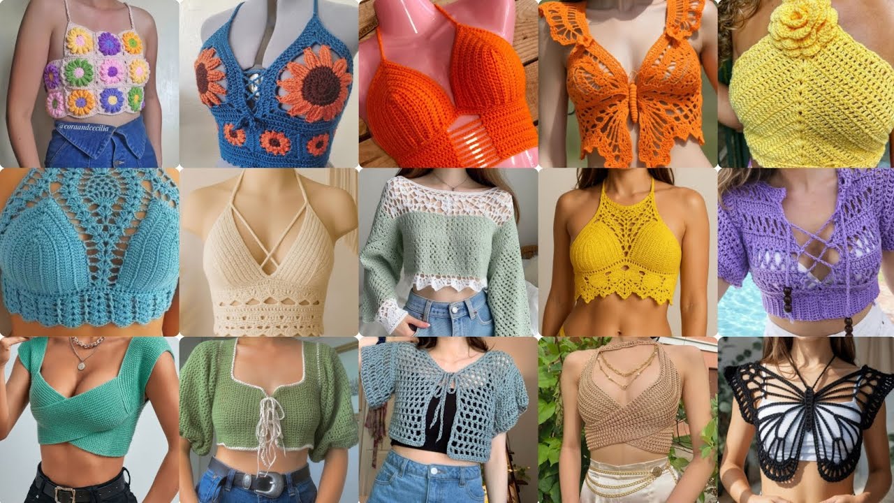 Crochet Crop Top || New Crochet Crop Top || Beautiful Crochet Crop Top Designs | Crochet Top Summer 