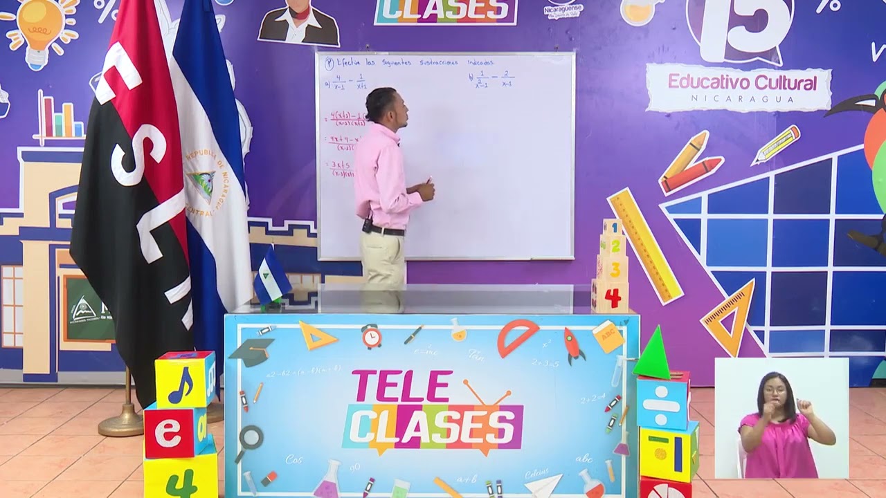 22   Teleclases   Matemática 10Mo   Sustracción de fracciones algebraicas   25 de Mayo 2024